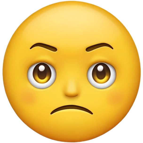 Emoji serio emoji
