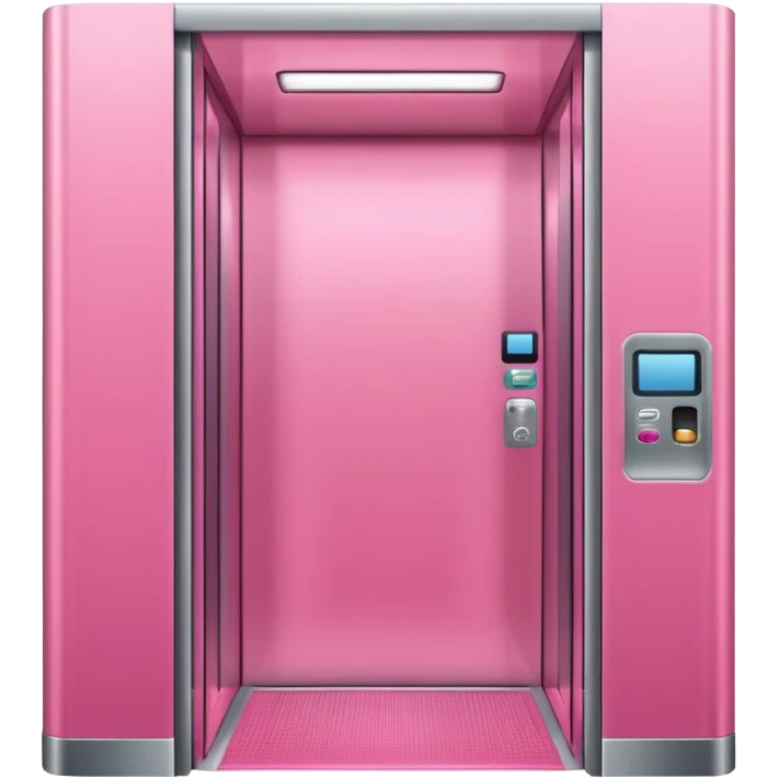 cute pink simple elevato ,make it obvious that it’s an elevator  emoji