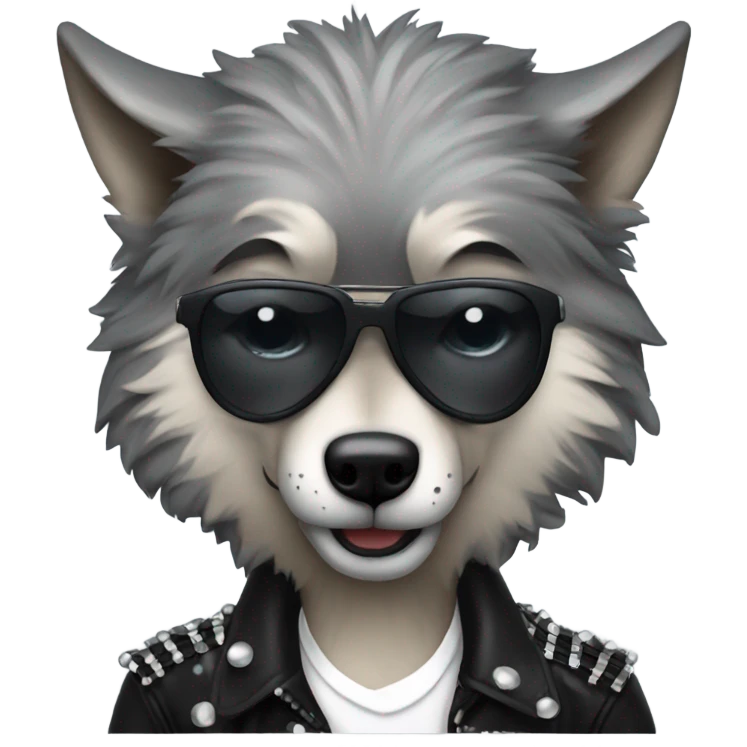 Wolf dressed like Michael Jackson  emoji