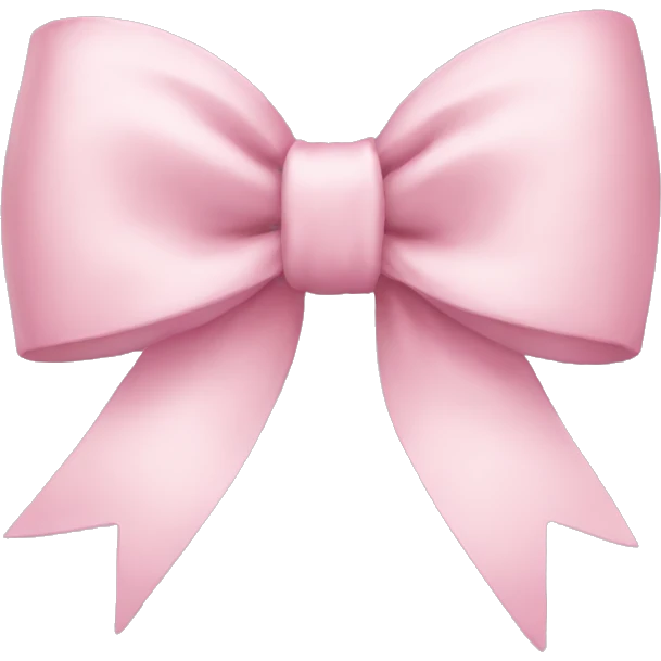 light pink bow emoji