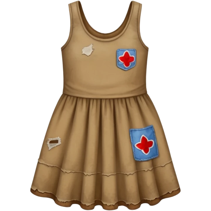 dirty dress with dirt on it  emoji