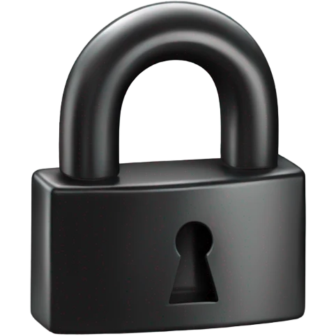 a black lock emoji