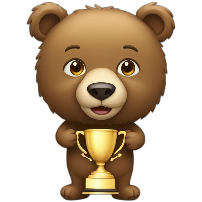 bear with trophy emoji