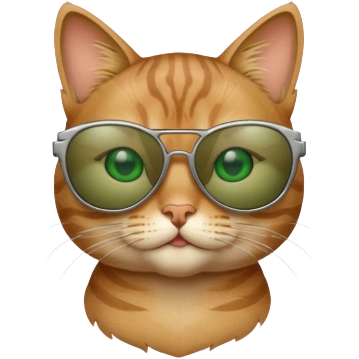 Cat wearing sunglasses emoji