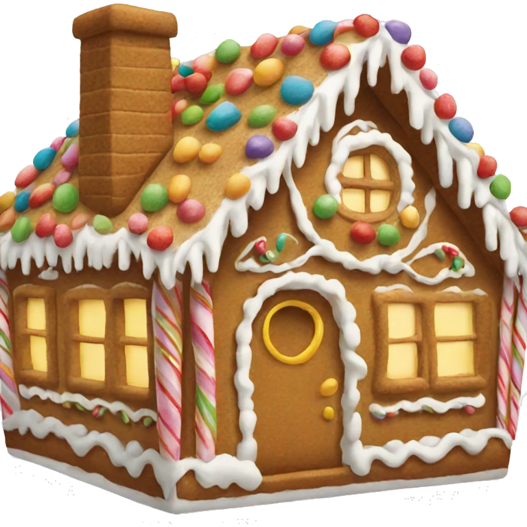 Gingerbread house emoji