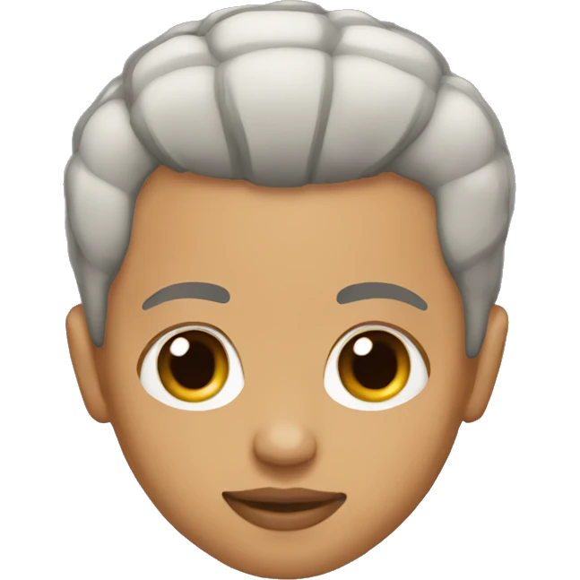 Lightskin with taper haircut emoji