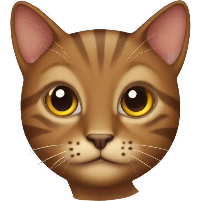 Brown cat emoji