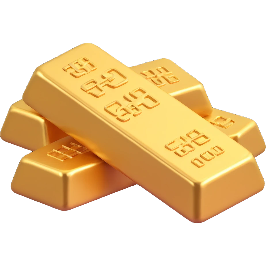 Chinese Yuanbao, gold ingot used as currency in imperial China emoji