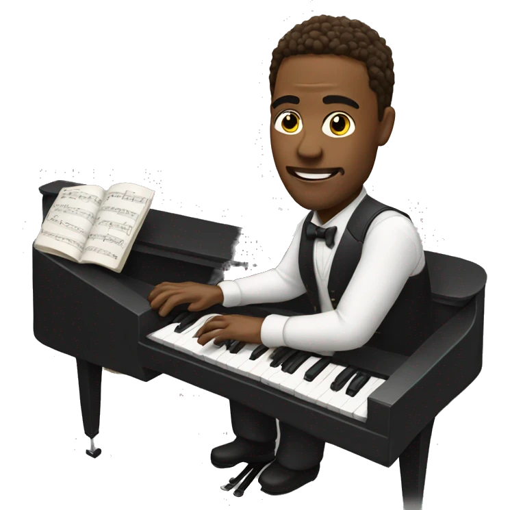 John at a piano emoji