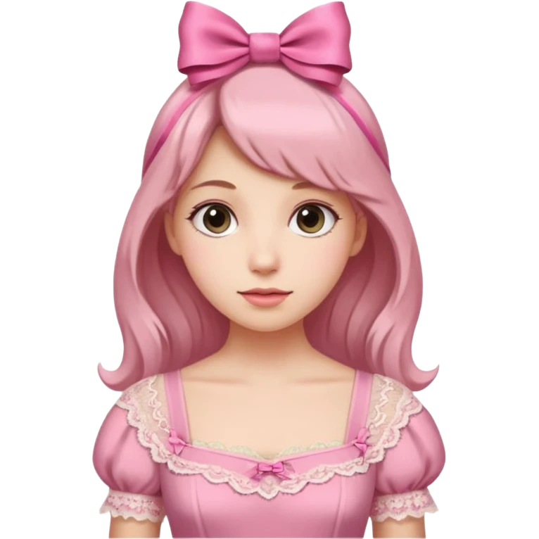 Coquette aesthetic pink emoji