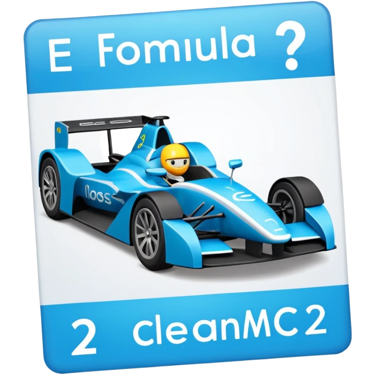 formula E=mc² on a sheet of paper emoji