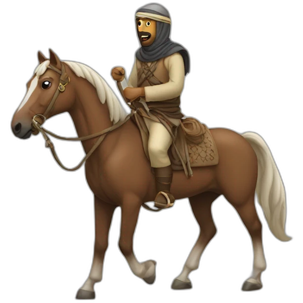 Muslim horse raider emoji