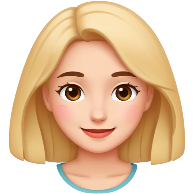 Shy love  emoji