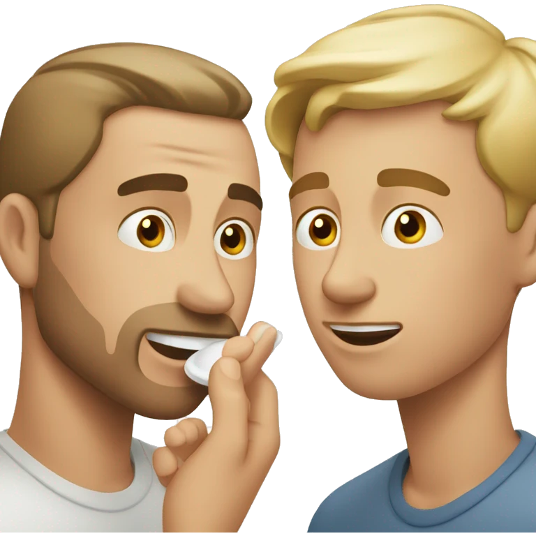 white man applying cream on face emoji