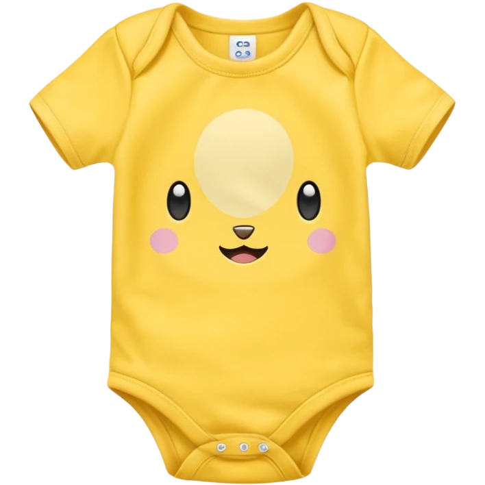 
Plain yellow baby’s onesie shirt emoji