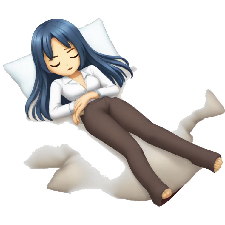 full body sleeping Rias Gremory  emoji