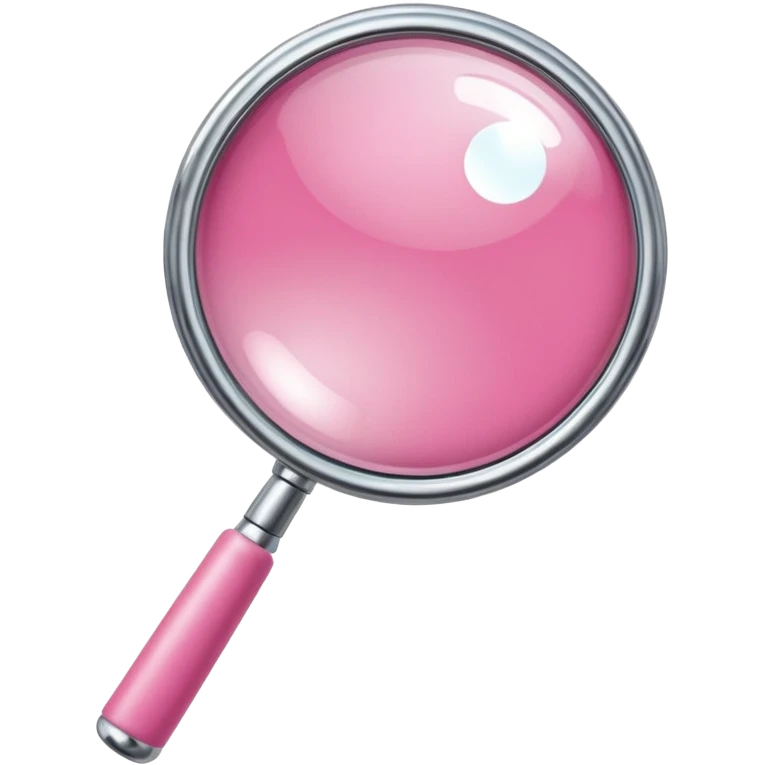 mix light pink dark pink and white girly chrome internet with a magnifying glass emoji