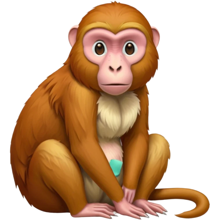 proboscis monkey with long nose emoji