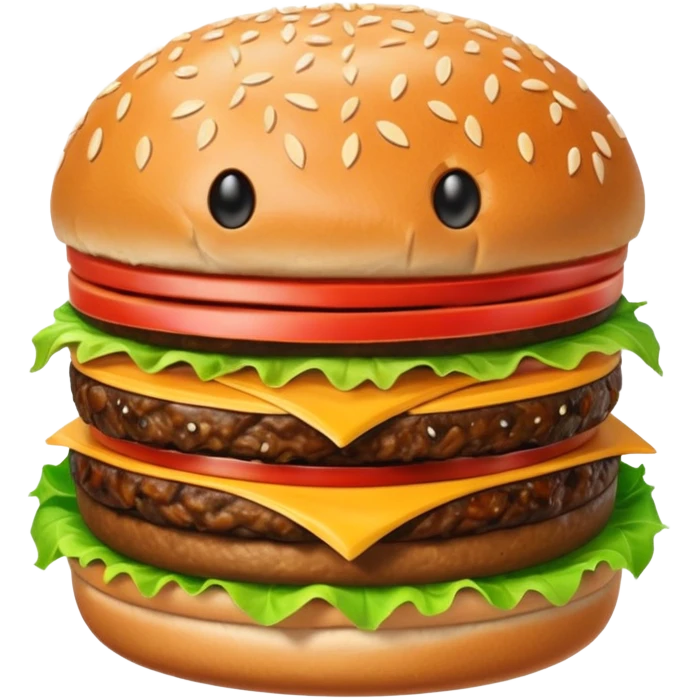 scary burger emoji