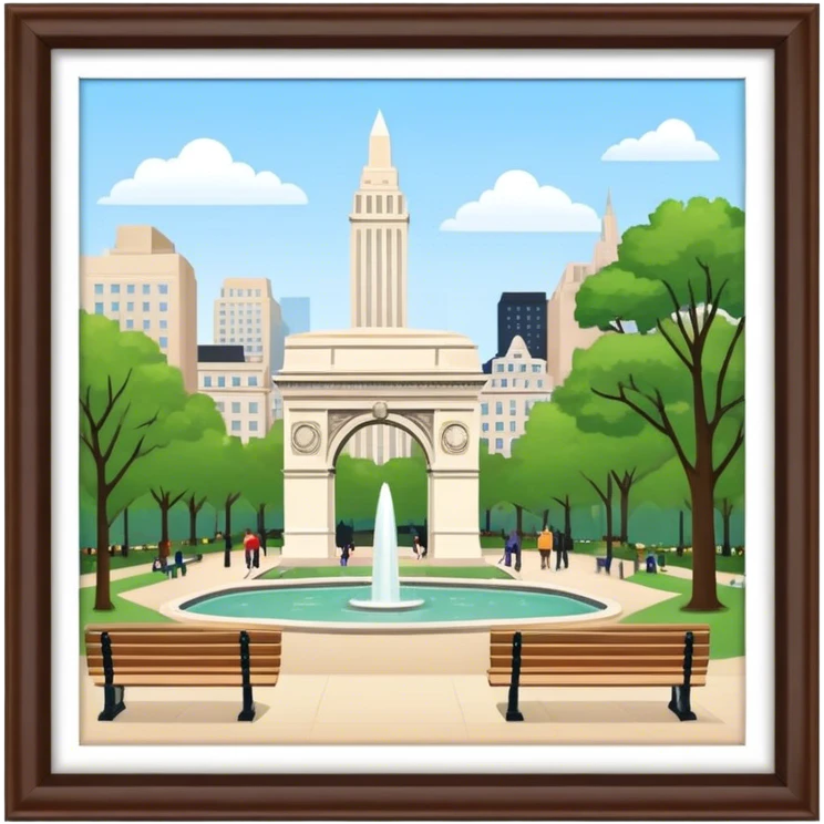 Washingtown square park emoji