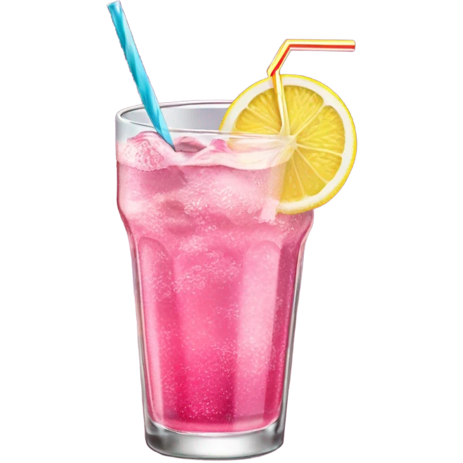 Pink soda emoji