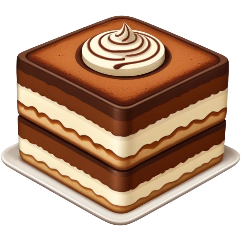 Square tiramisu emoji