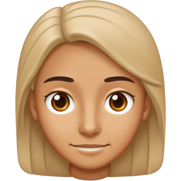 smiling person with neutral features emoji