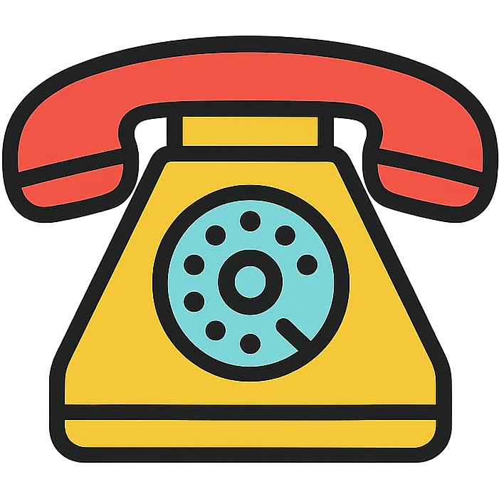 classic telephone emoji