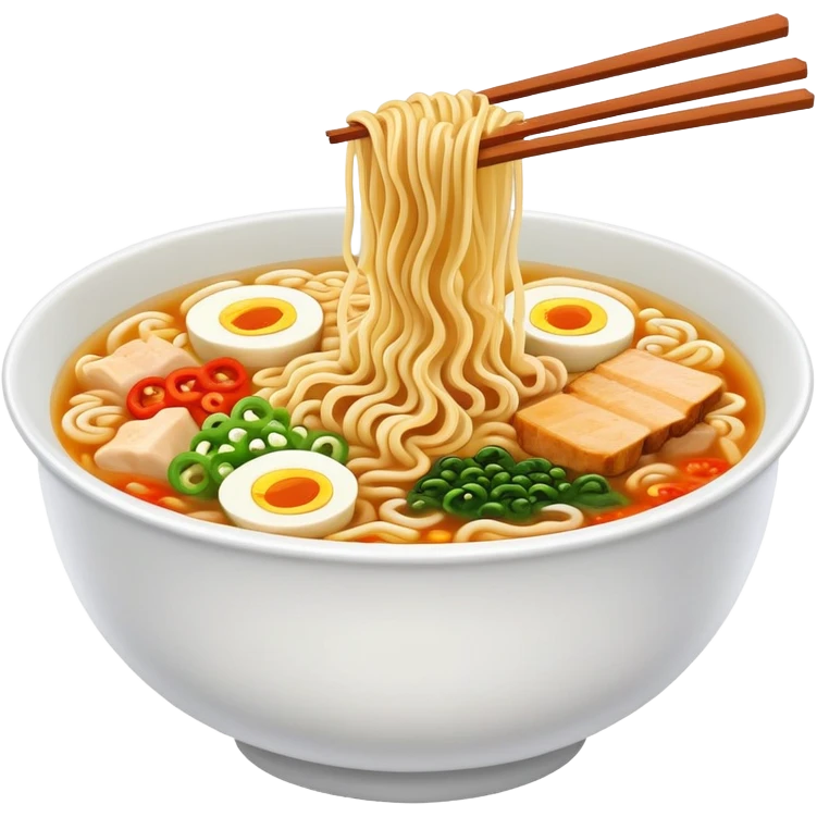 Bowl of ramen noodles emoji