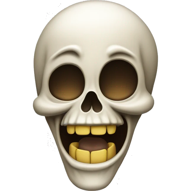 Skull laughing ￼￼ emoji