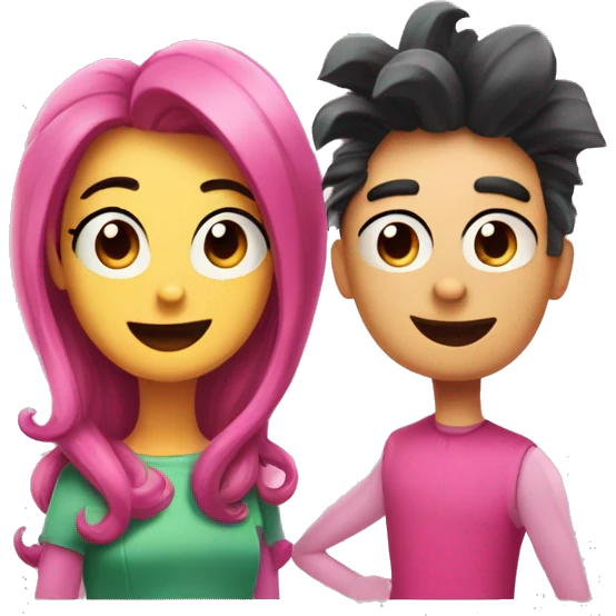 Cosmo and Wanda from fairlyoddparents show emoji