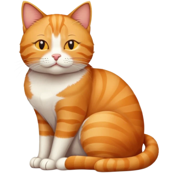a cat sitting with closed eyes emoji