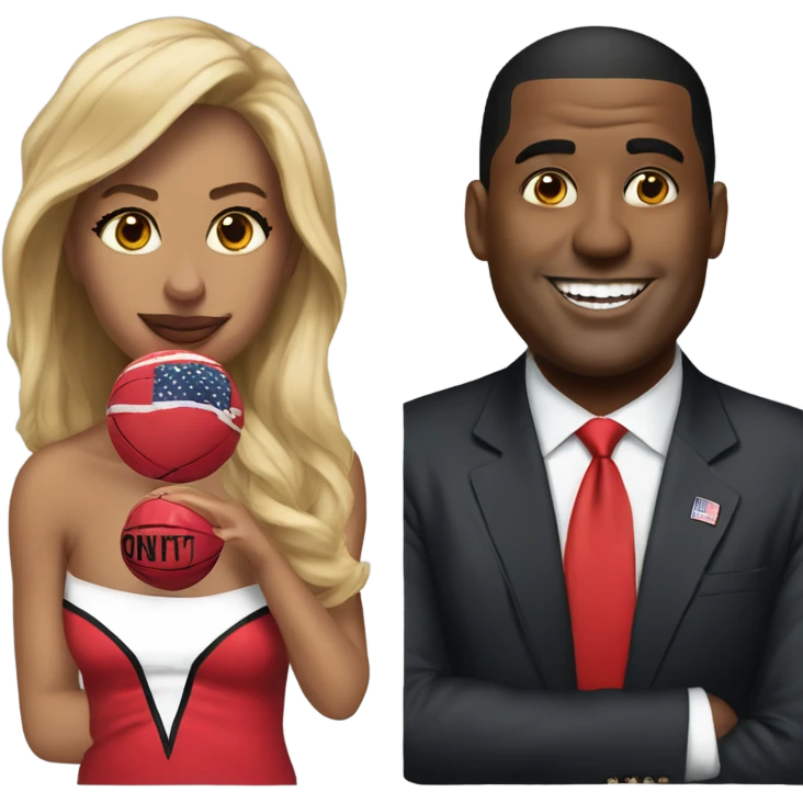 Jordan love and Trump  emoji
