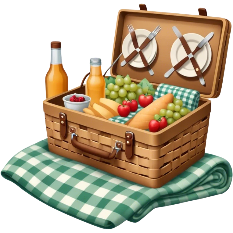 Cozy cottagecore Picnic basket emoji