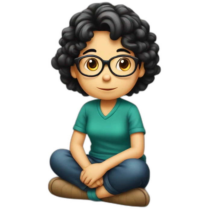 Mafalda sitting emoji