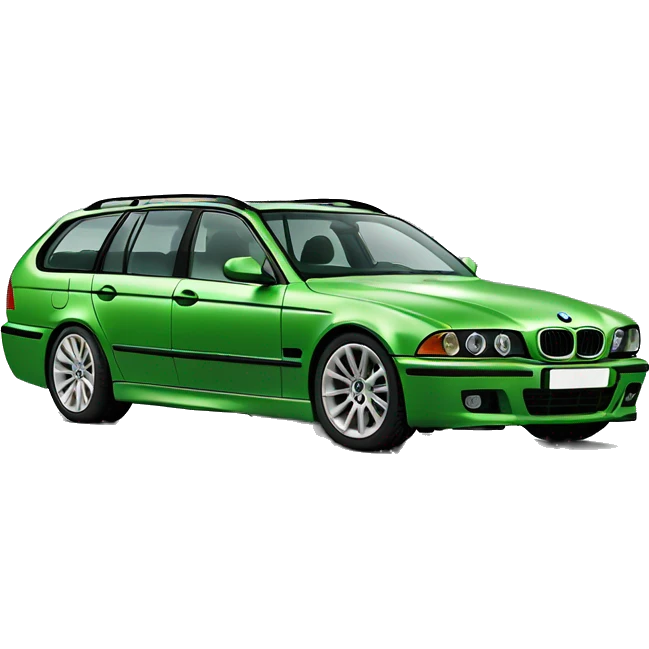 Green BMW E39 Touring 2001 emoji