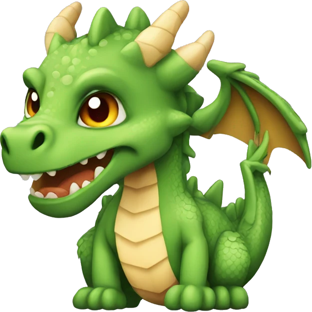 dragon cute pixel style emoji