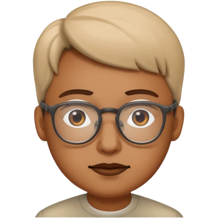 🫩wearing glasses emoji