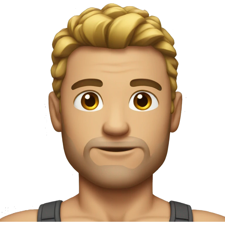 muscular man with tank top emoji