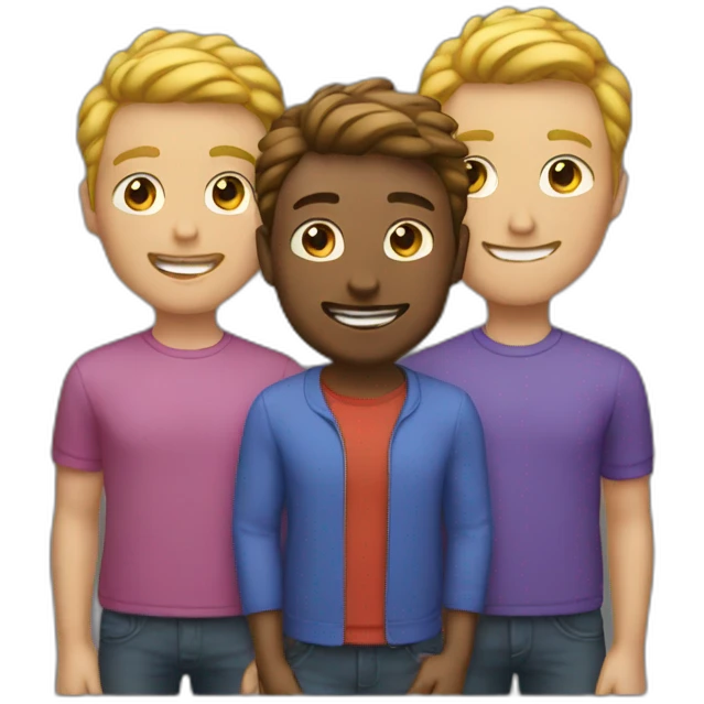 Gay triple emoji