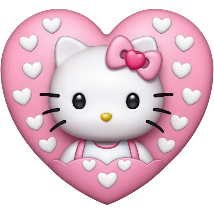 hello kitty in hearts  emoji