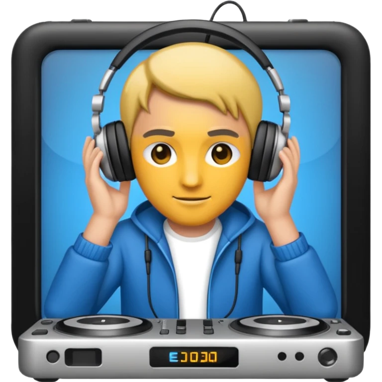 DJ with headphones emoji