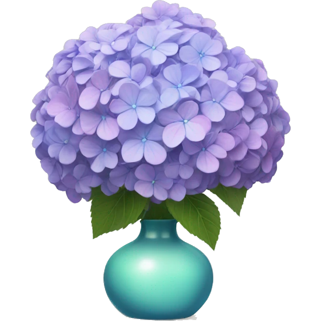 Hydrangeas in vase emoji