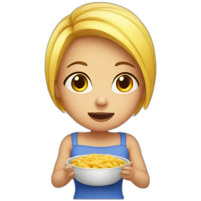 Hungry girl emoji