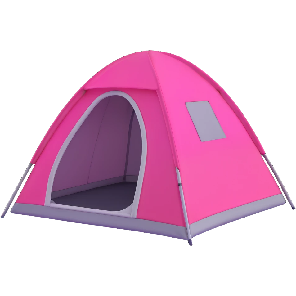 green camping tent emoji