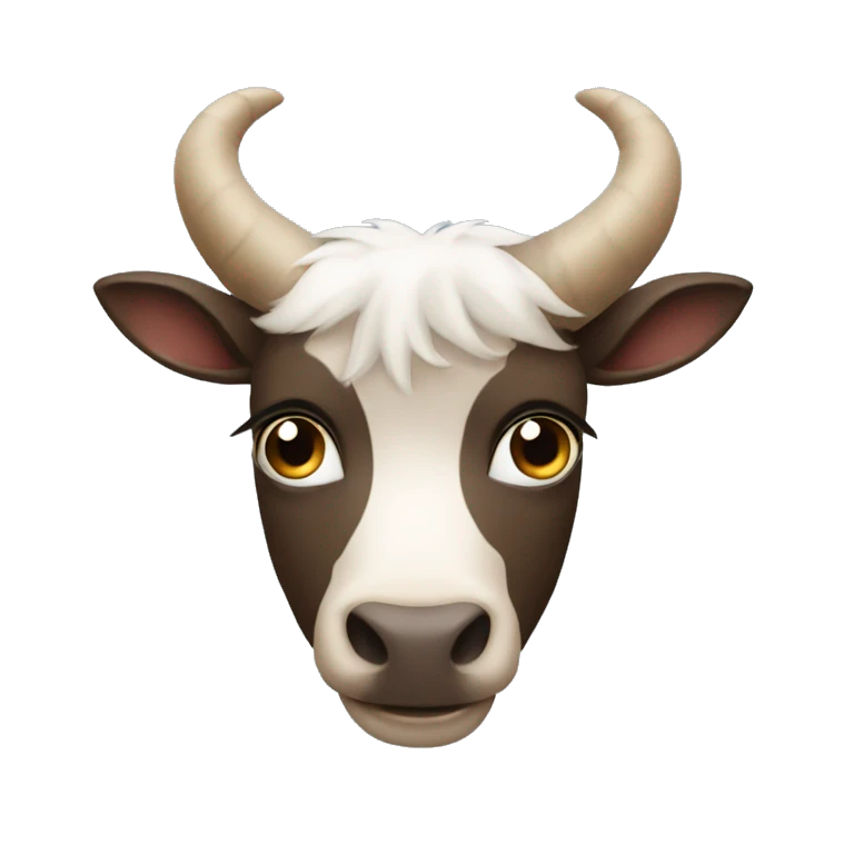 el emoji de una cabra mirando con cara de superioridad emoji