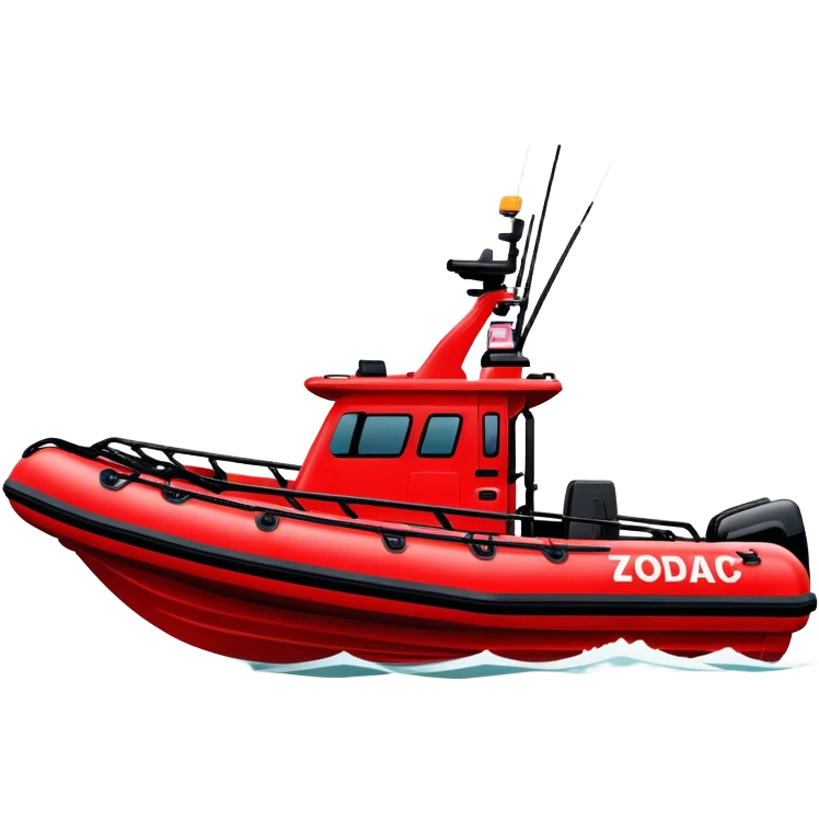 Rescue Boat - Zodiac Pro 850 (Model Year: 2022) (Iconic colour: Red and black) emoji