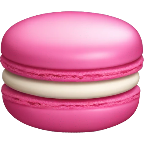 Pink macaroon emoji