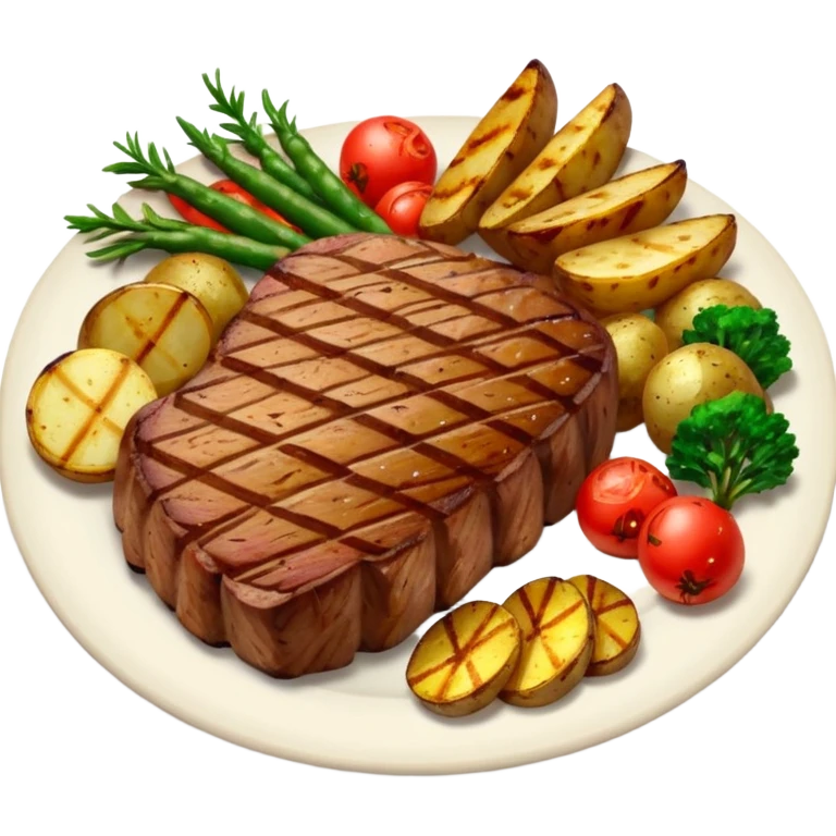 steak veggies potatoes  emoji