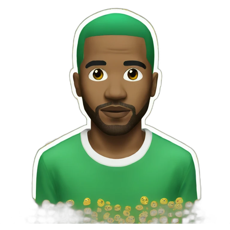 Frank ocean has green-headed emoji